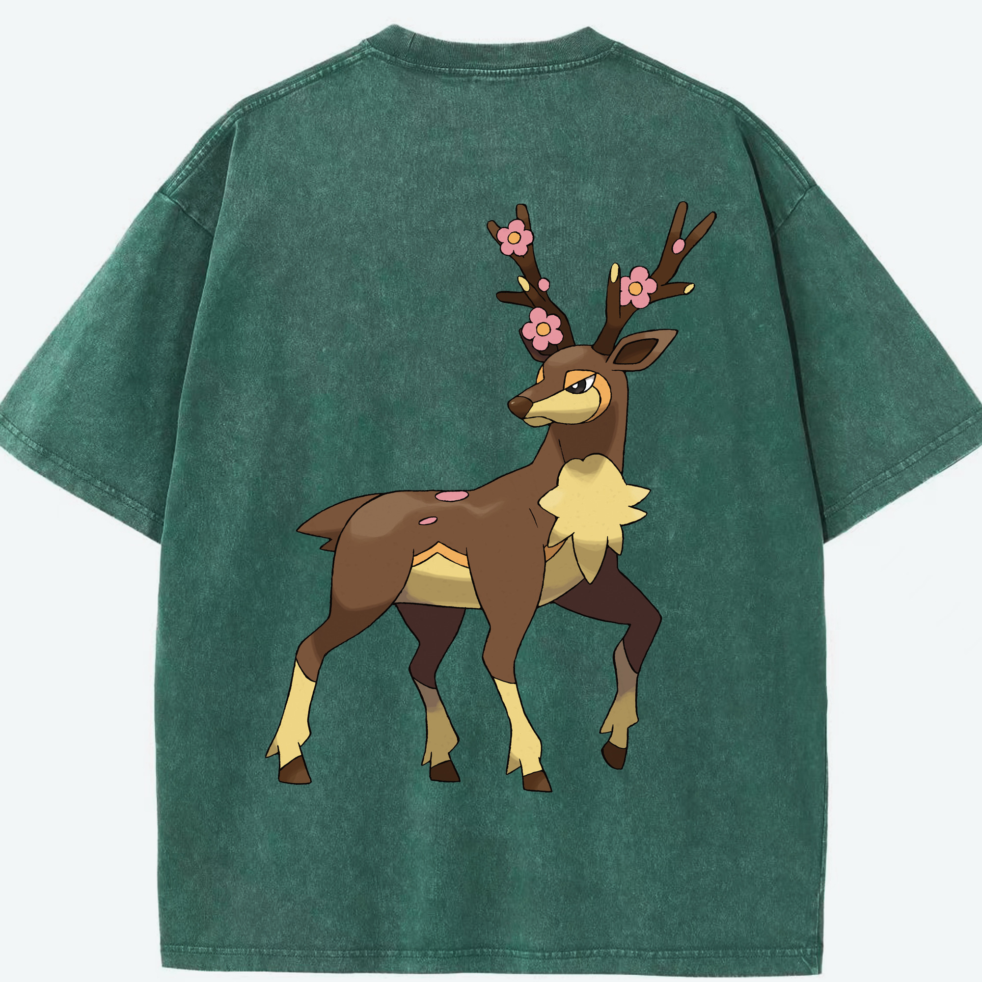 （画像用） ポケットモンスター Pokémon 綿100% ヴィンテージ風 半袖Tシャツ（背面プリント）